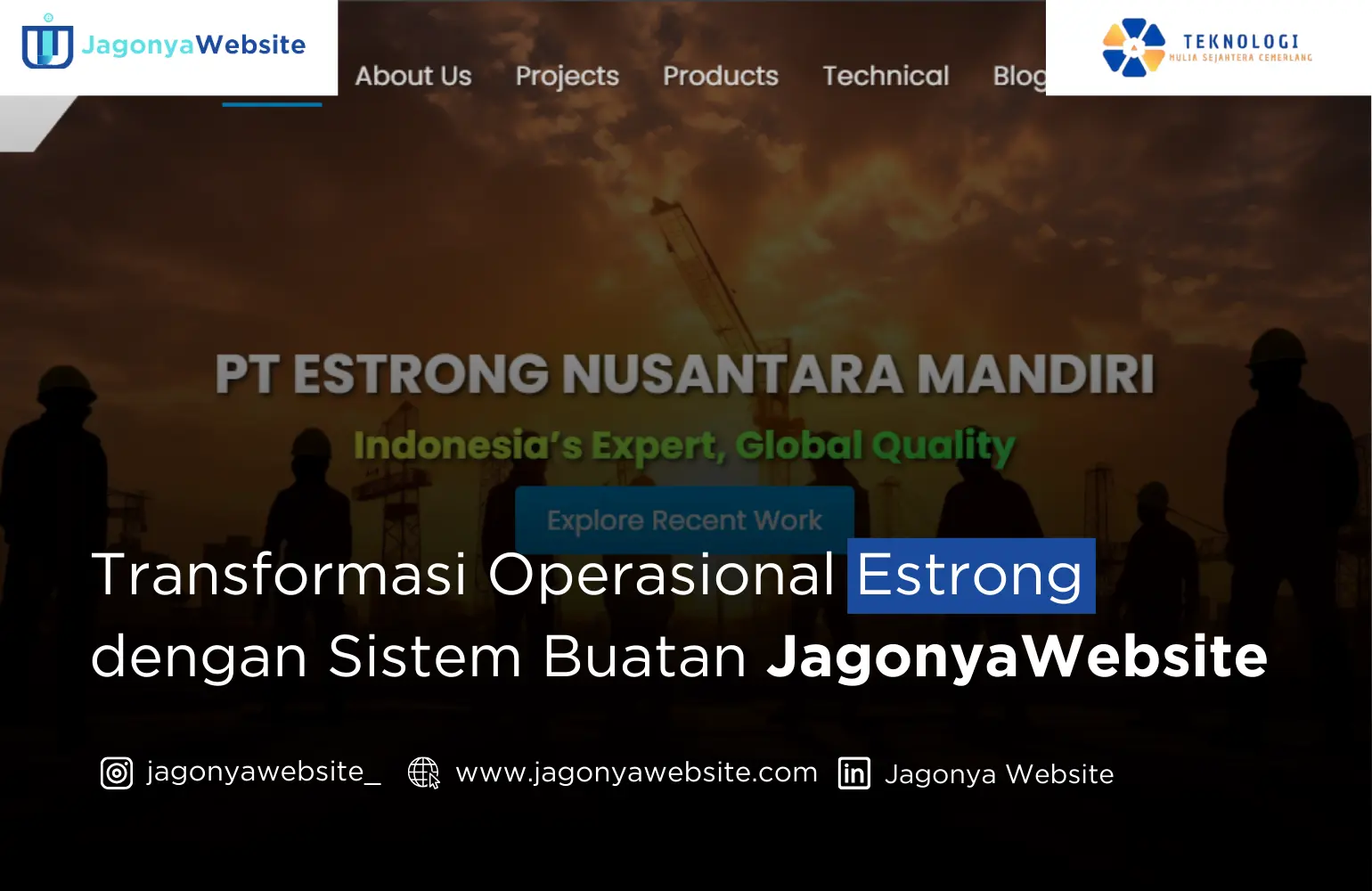 Transformasi Operasional Estrong Buatan JagonyaWebsite